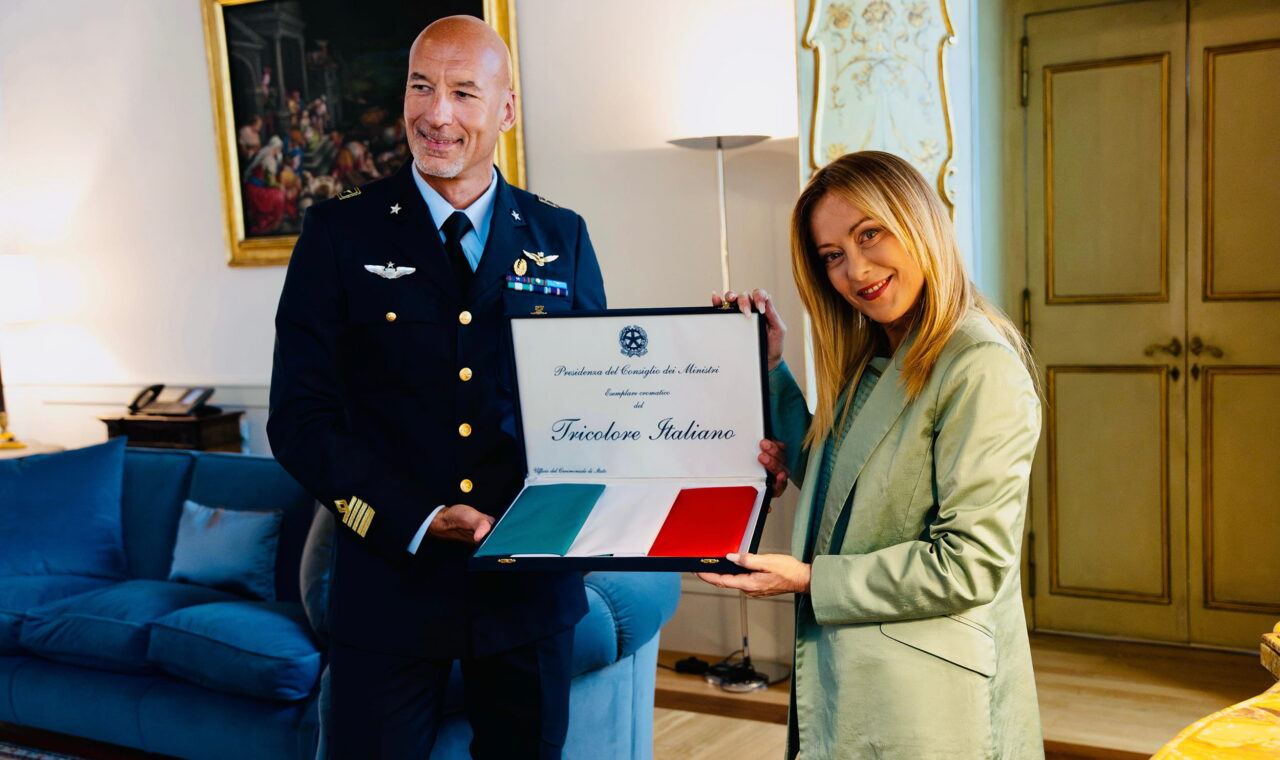 Incontro tra Giorgia Meloni e Luca Parmitano