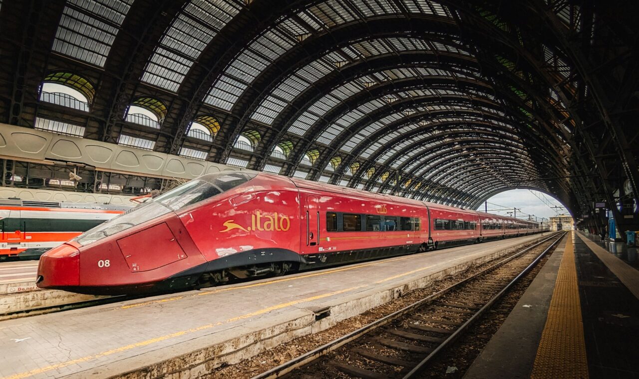 Treno Italo in corsa