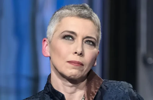 Irene Pivetti in un'udienza di tribunale