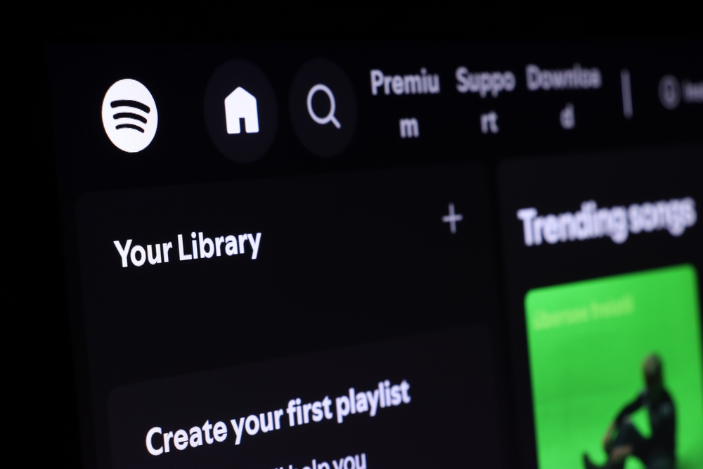 Screenshot dell'assistente 'Talk to Spotify'