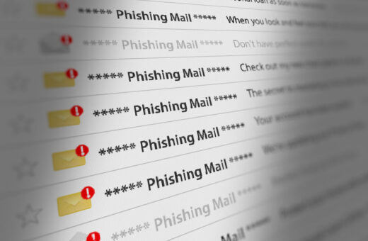 Immagine di phishing informatico