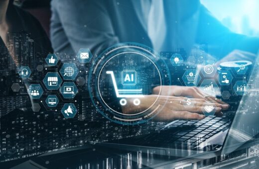 Grafica sull'ottimizzazione AI nell'e-commerce