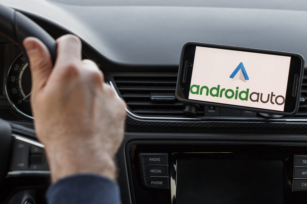 Screenshot dell'interfaccia di Android Auto
