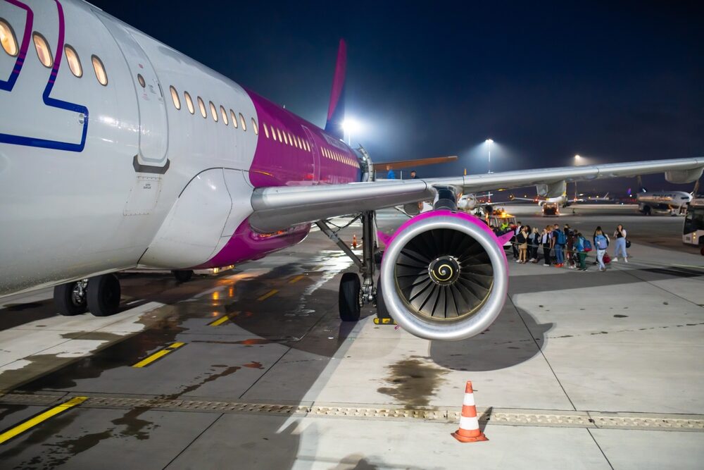 Aerei Wizz Air in attesa