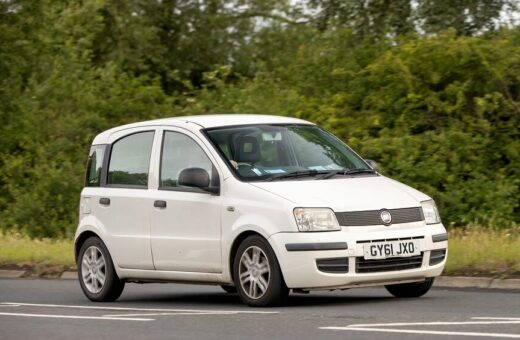 Fiat Panda in primo piano