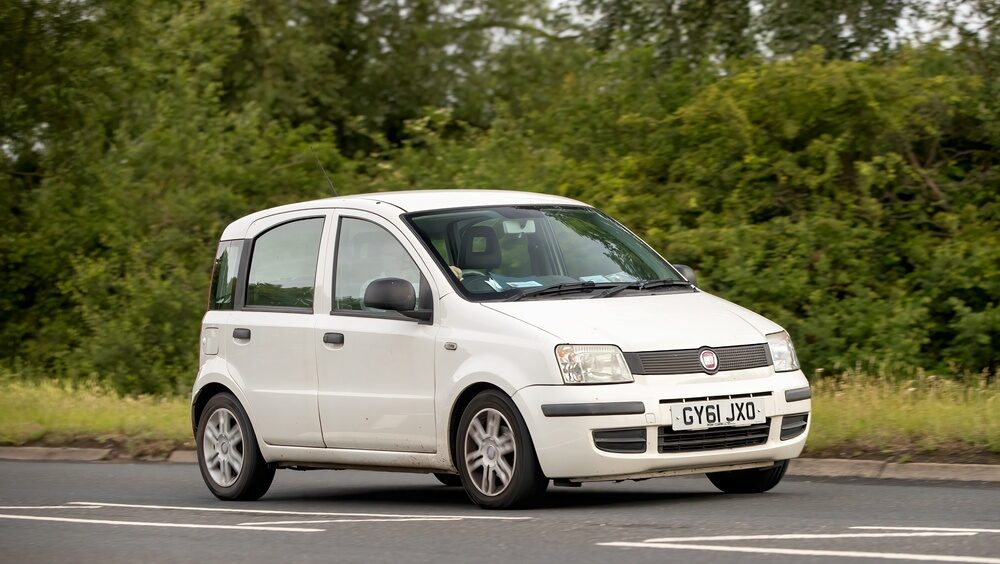 Fiat Panda in primo piano